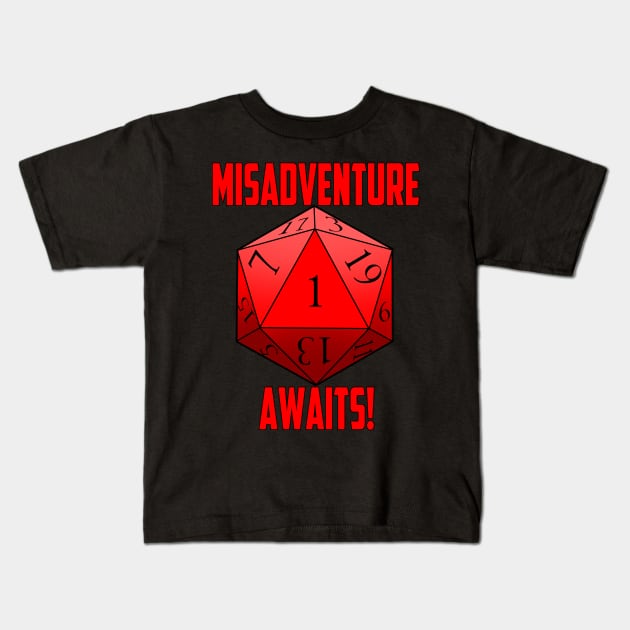 Misadventure Awaits! Kids T-Shirt by richardsimpsonart